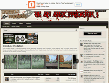 Tablet Screenshot of crossbowpredators.com